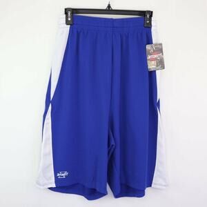 Intensity Athletics Mens Basketball Shorts Royal Blue White Moist Manage M New